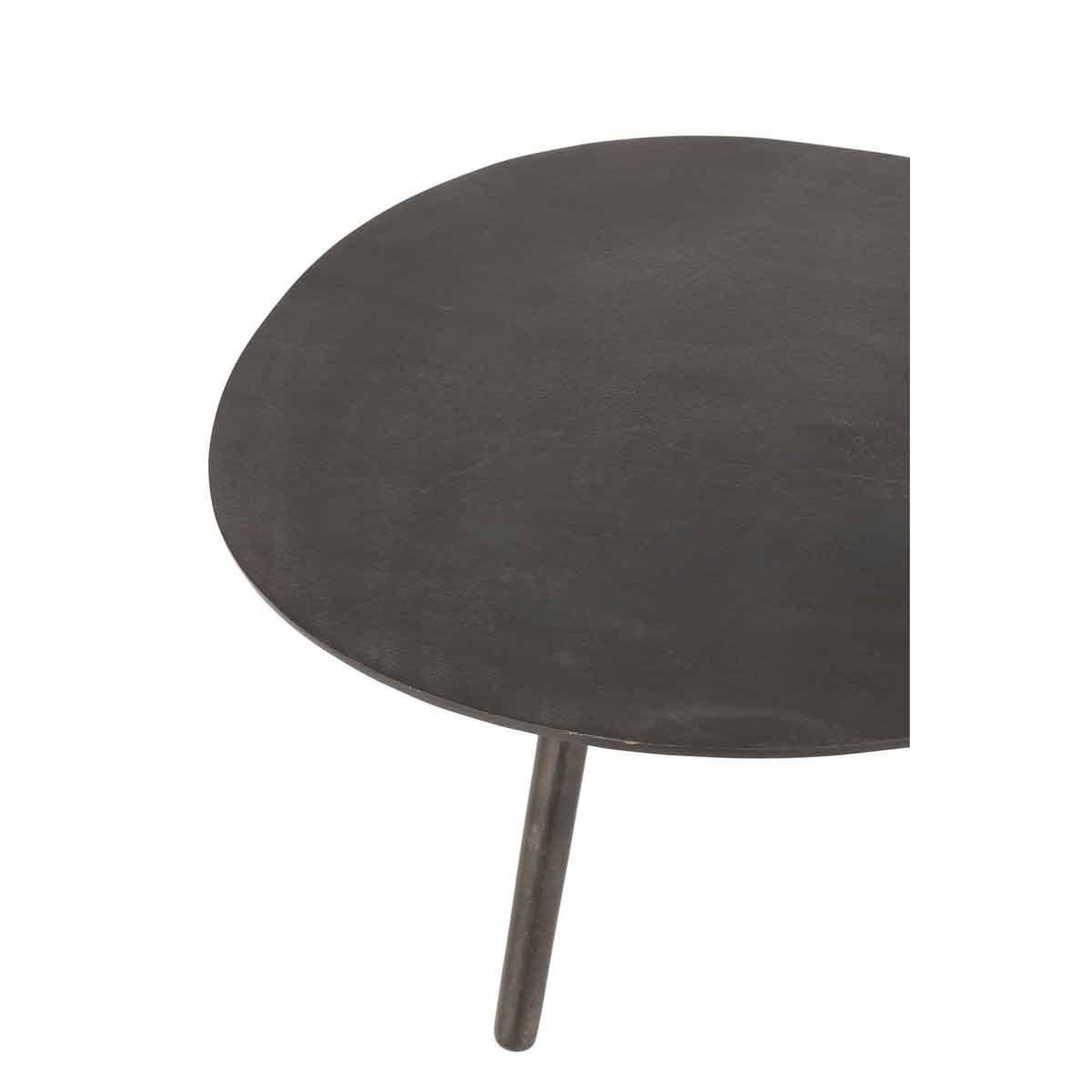 Voir la diapositive 3 : J-LINE Table basse design  goutte  90cm noir