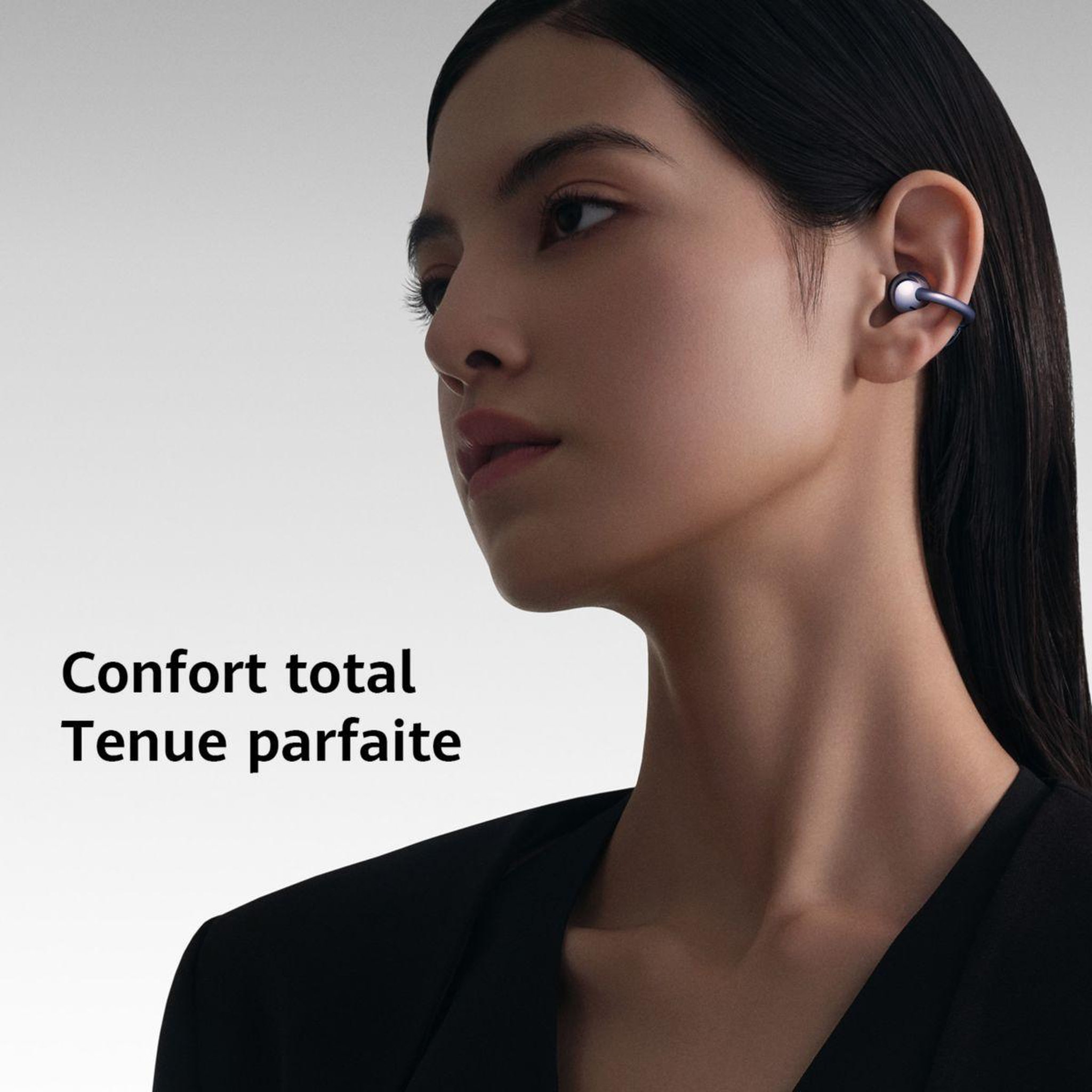 Voir la diapositive 2 : HUAWEI Ecouteurs FreeClip Noir