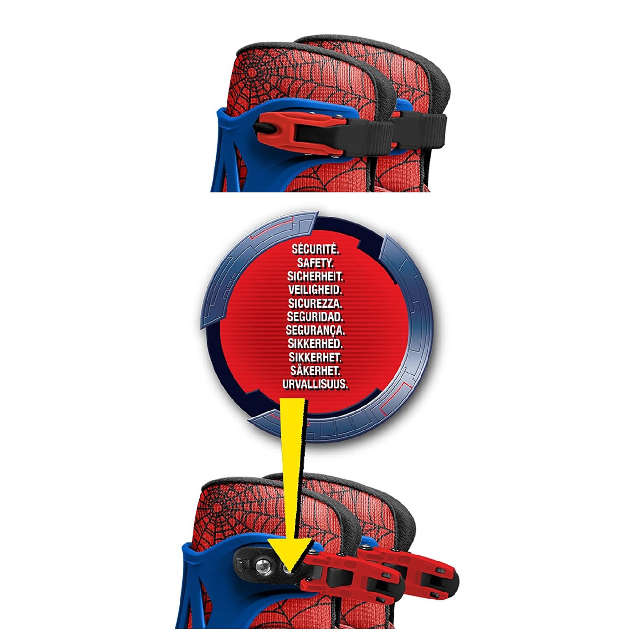 Voir la diapositive 4 : SPIDERMAN Patins en ligne ajustable SPIDERMAN taille 30 à 33