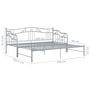Voir la diapositive 6 : VIDAXL Cadre de canape-lit extensible sans matelas gris metal 90x200cm