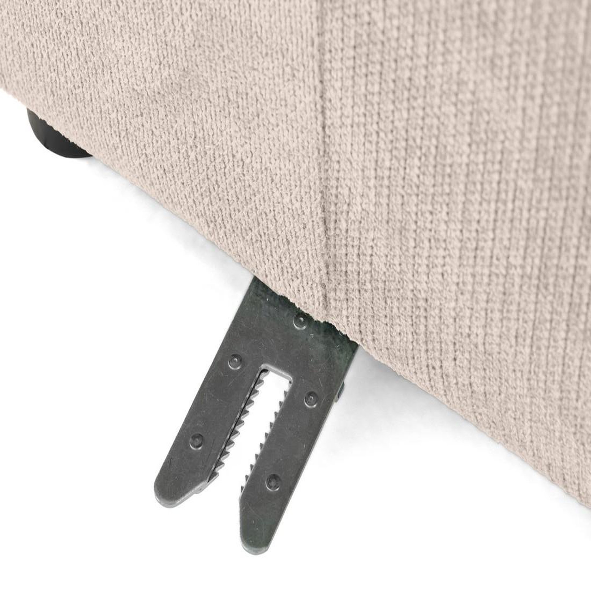 Voir la diapositive 3 : LISA DESIGN Debbie - module d'assise droit en tissu texturé