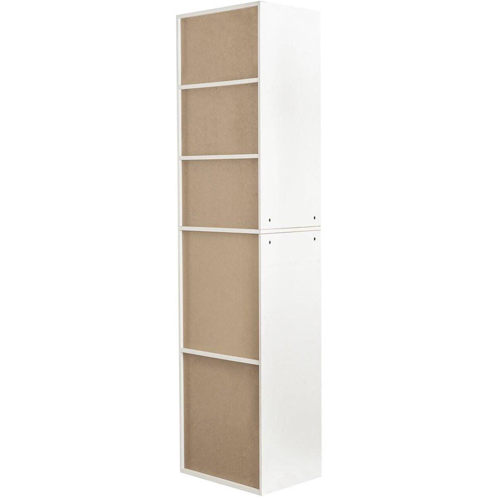Voir la diapositive 4 : Habitat et Jardin Armoire avec 5 étagères  opéra  - 60 x 45 x 180 cm - blanc