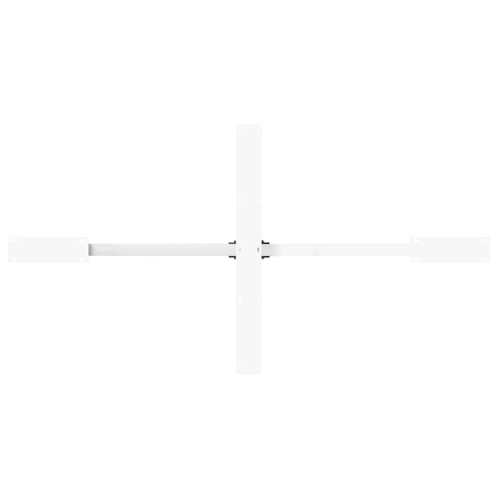 Voir la diapositive 5 : VIDAXL Pied de table a manger forme d'araignee blanc 150x78x(72-73) cm