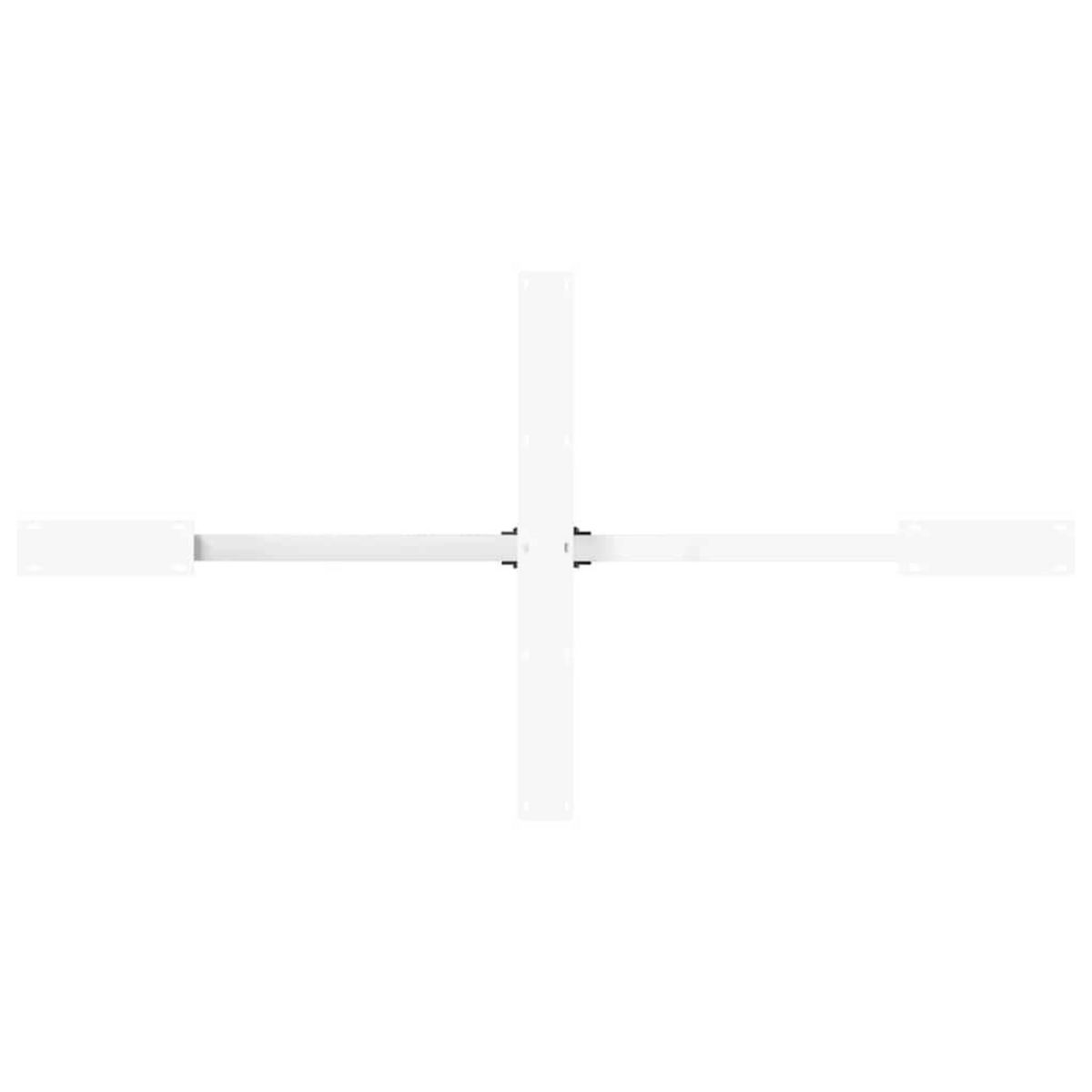 VIDAXL Pied de table a manger forme d'araignee blanc 150x78x(72-73) cm