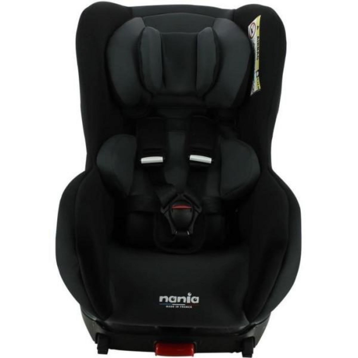 NANIA Siege Auto NANIA  isofix ZENA I FIX, Grouoe 0+/1, de 0 a 4 ans, 0-18 kg, 40-105 cm – Tetiere réglable - Inclinable - Noir