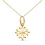 Voir la diapositive 1 : L'ATELIER D'AZUR Collier - Médaille Croix Occitane Or 18 Carats 750/000 Jaune - Chaine Dorée