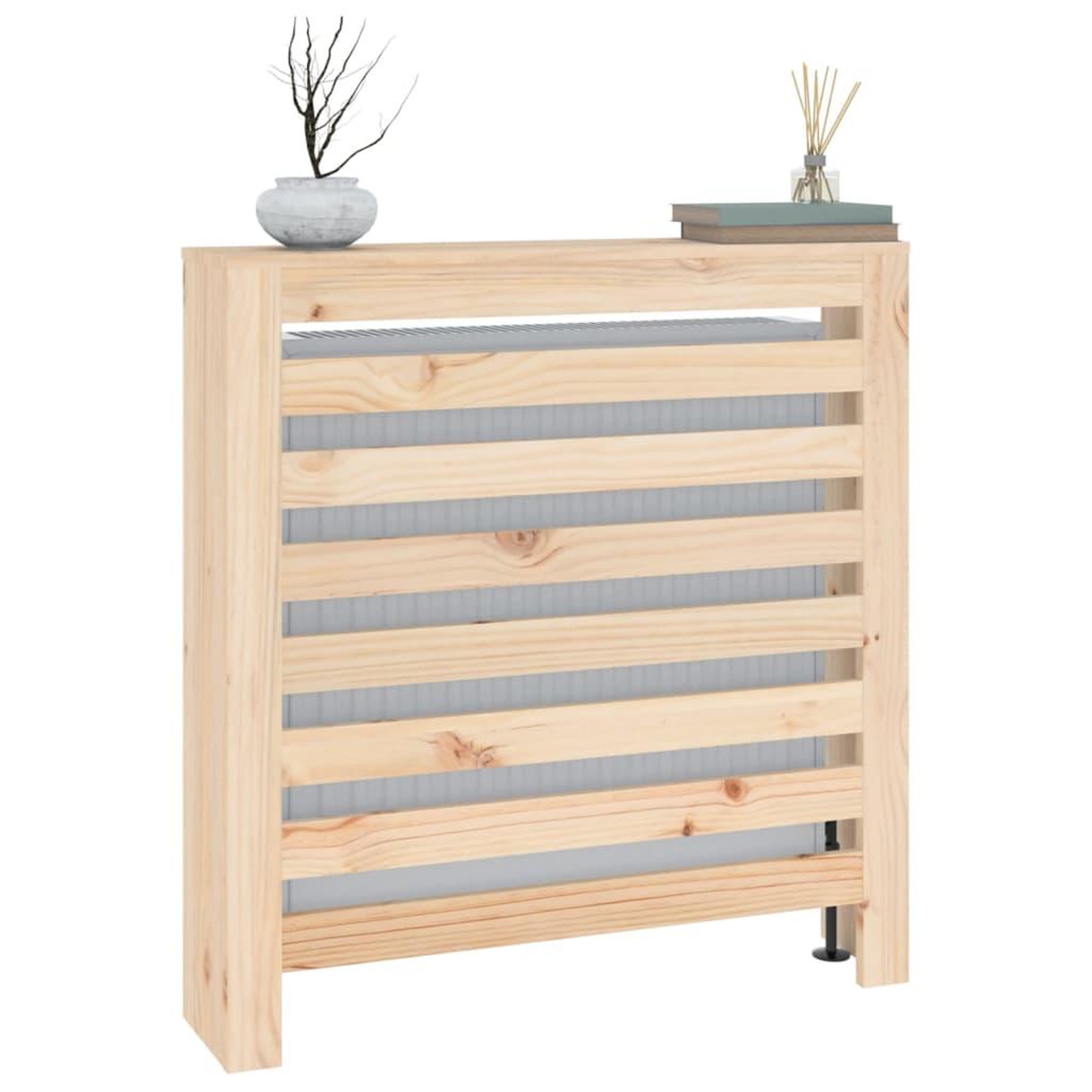 Voir la diapositive 4 : VIDAXL Cache-radiateur 79,5x19x84 cm Bois massif de pin