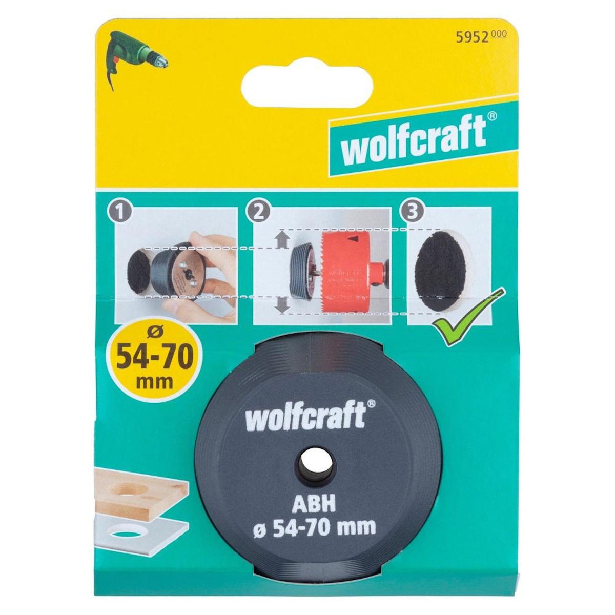 WOLFCRAFT Guide de perçage multimatière WOLFCRAFT