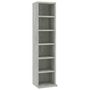 Voir la diapositive 2 : VIDAXL Armoire a CD Gris beton 21x20x88 cm Bois d'ingenierie