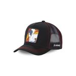 CAPSLAB Casquette trucker Naruto Sasuke. Coloris disponibles : Noir