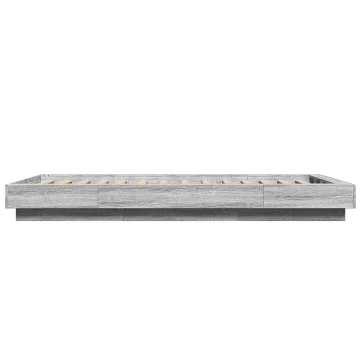 VIDAXL Cadre de lit sans matelas sonoma gris 100x200 cm