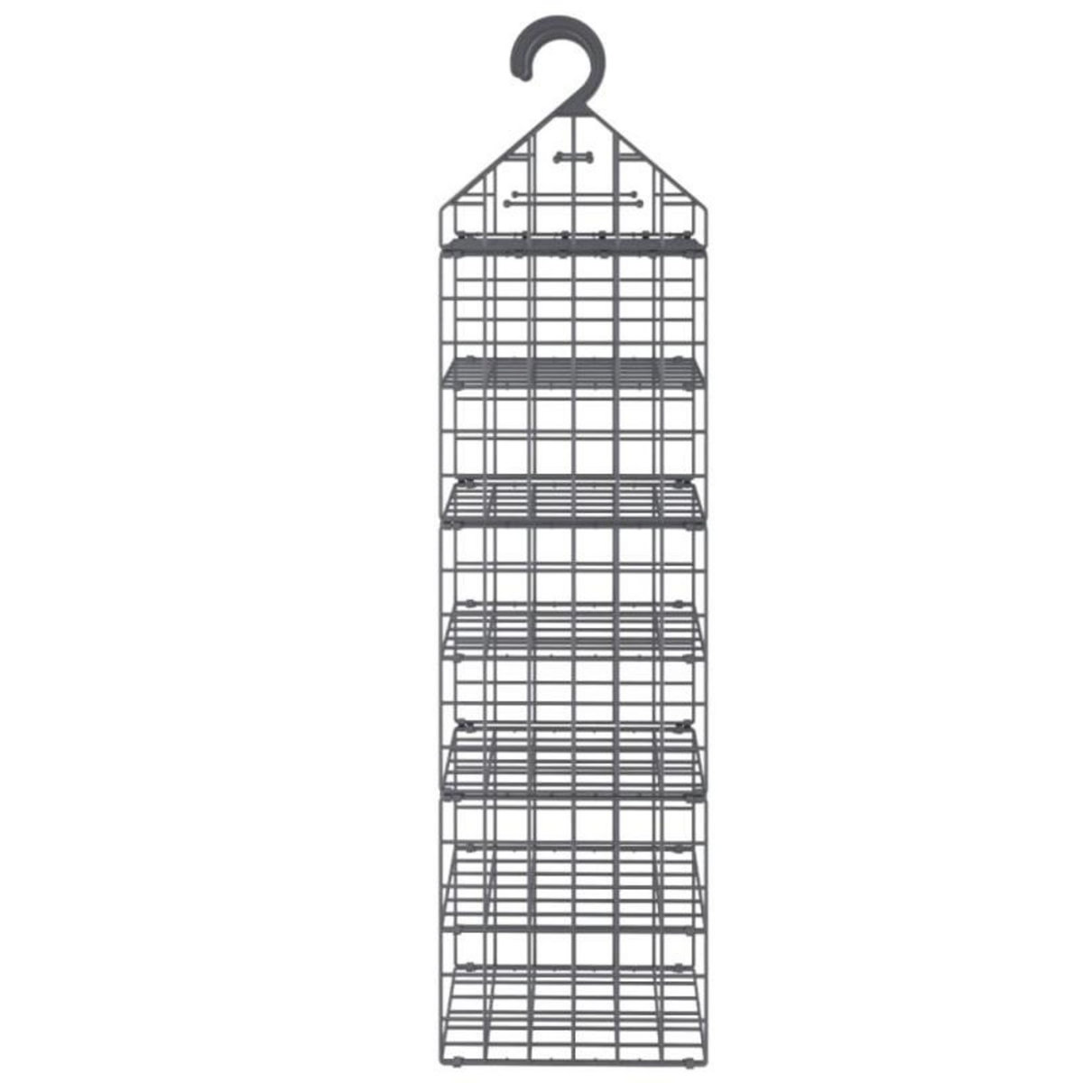 VIDAXL Organisateur de placard suspendu avec 7 étagères