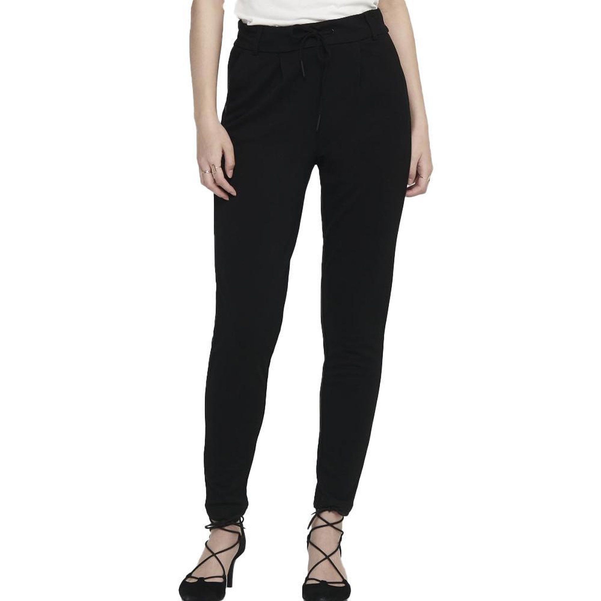 Voir la diapositive 1 : Only Pantalon Noir Femme Only Poptrash Life
