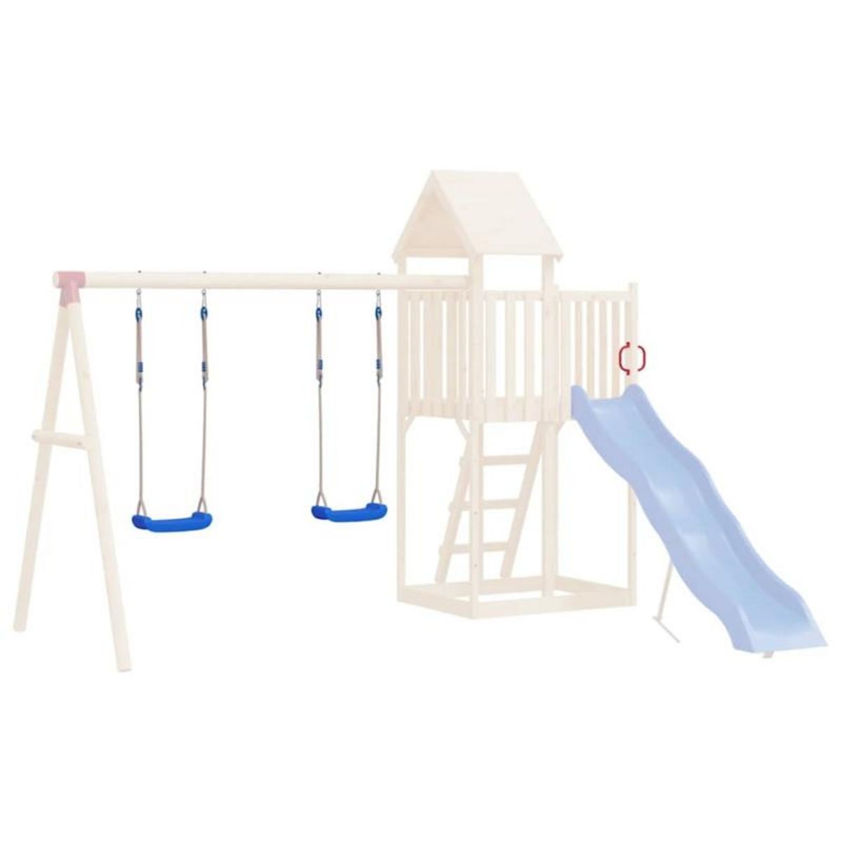 VIDAXL Sièges de balançoire avec cordes 2 pcs bleu 37x15 cm PE