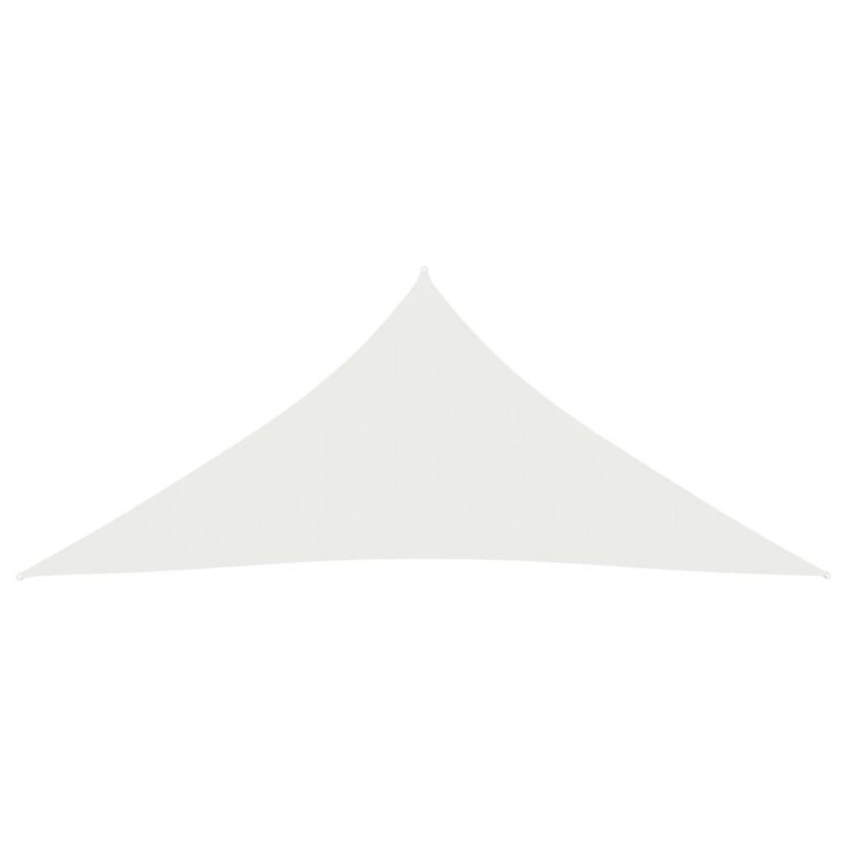 VIDAXL Voile d'ombrage 160 g/m^2 Blanc 5x6x6 m PEHD