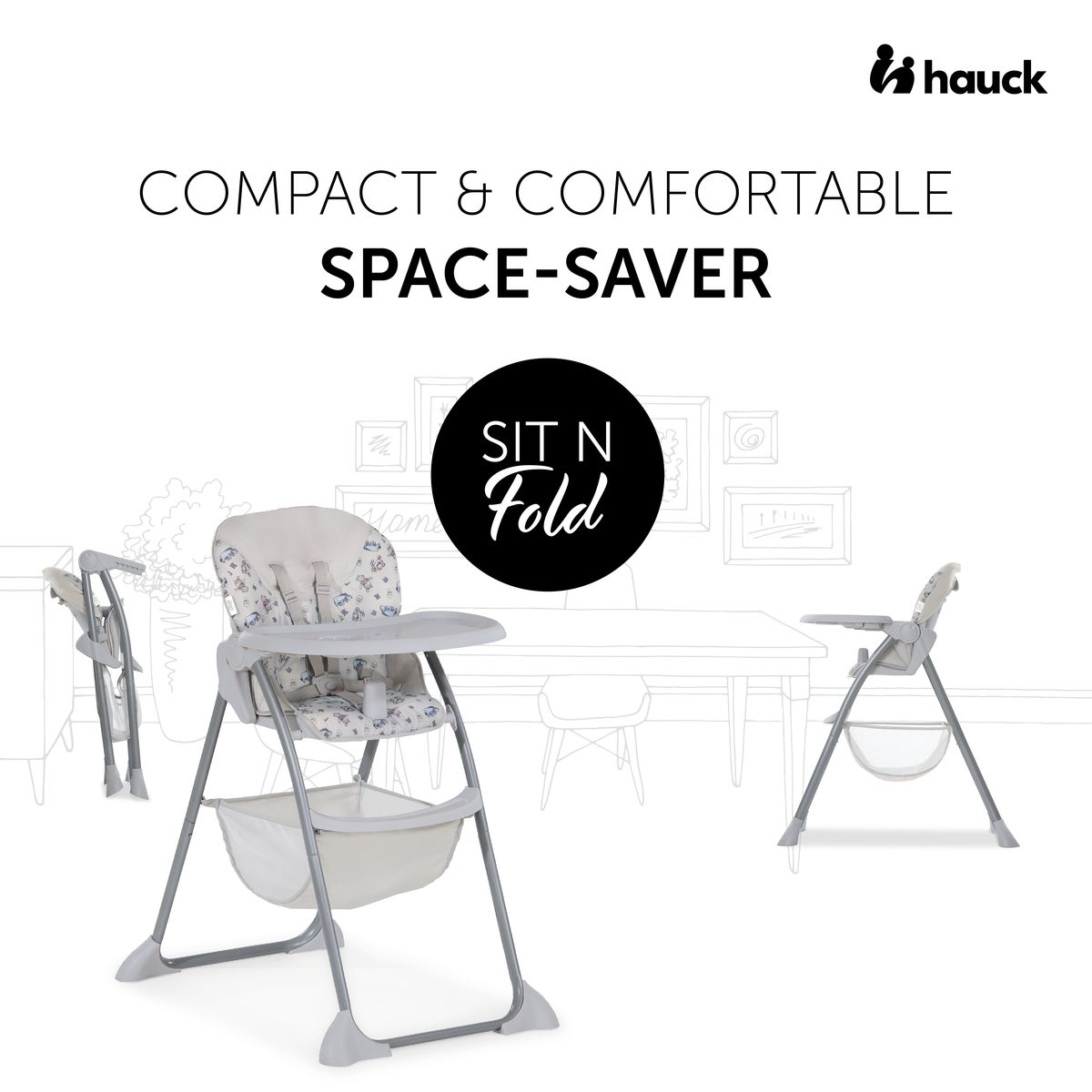 HAUCK Chaise haute Sit N Fold