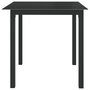 Voir la diapositive 3 : VIDAXL Table de jardin Noir 80x80x74 cm Aluminium et verre