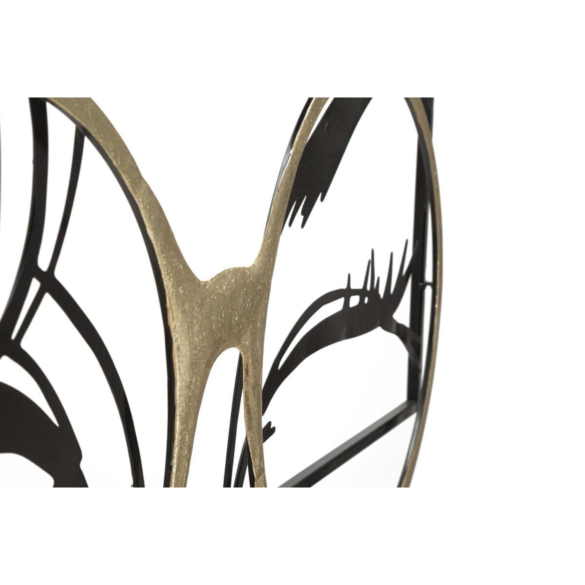 Voir la diapositive 3 : Paris Prix Décoration murale encadrée en métal  eyewear  89cm noir & or