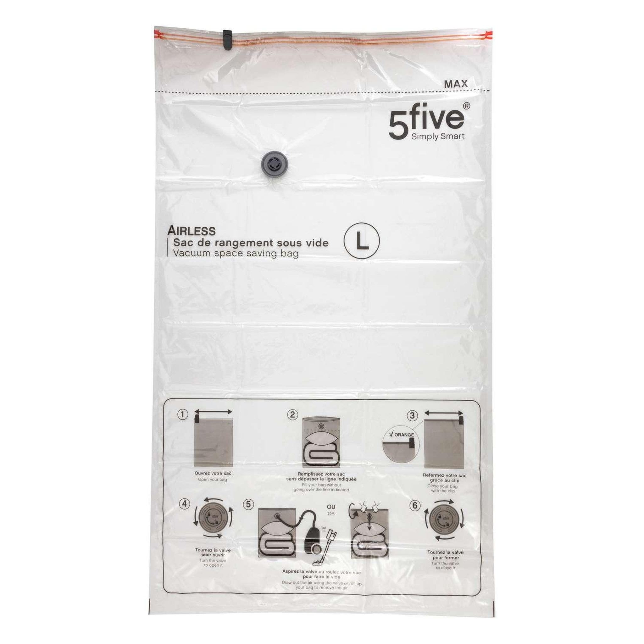 Voir la diapositive 2 : FIVE Housse de rangement sous-vide Taille L