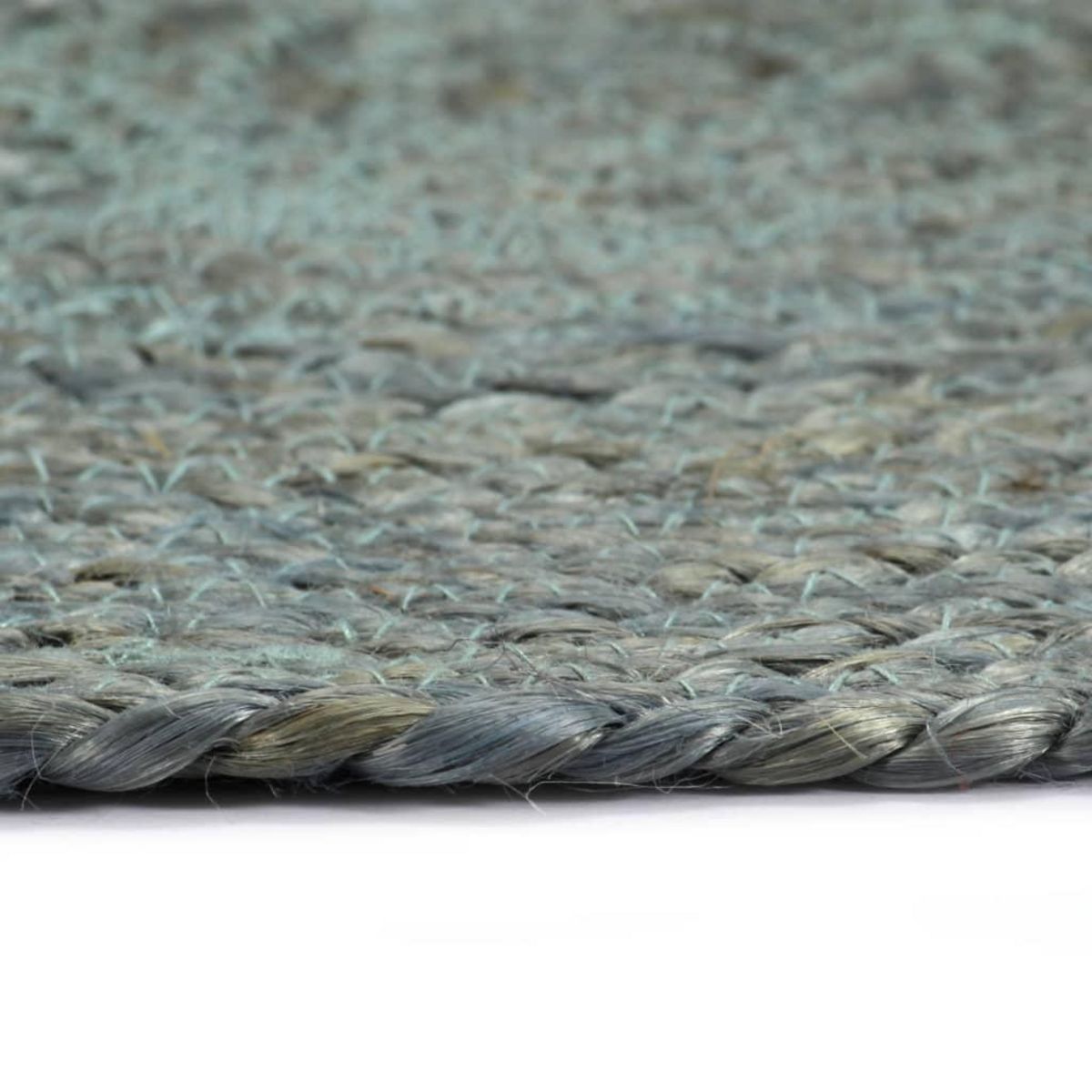 VIDAXL Napperons 4 pcs Vert olive Plain 38 cm Rond Jute