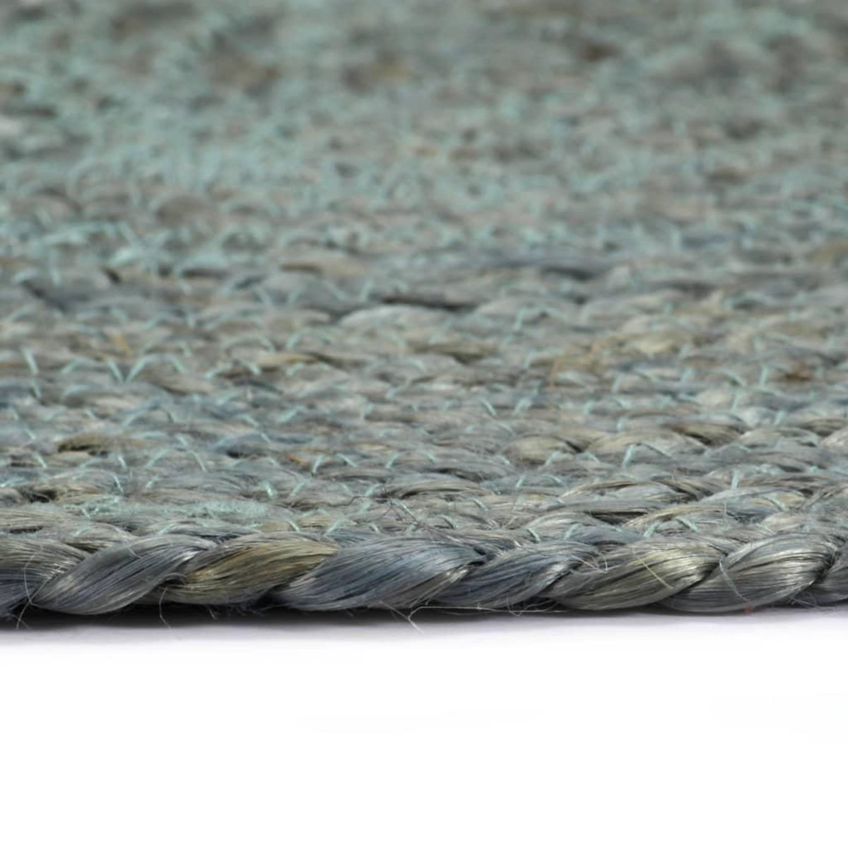 VIDAXL Napperons 4 pcs Vert olive Plain 38 cm Rond Jute