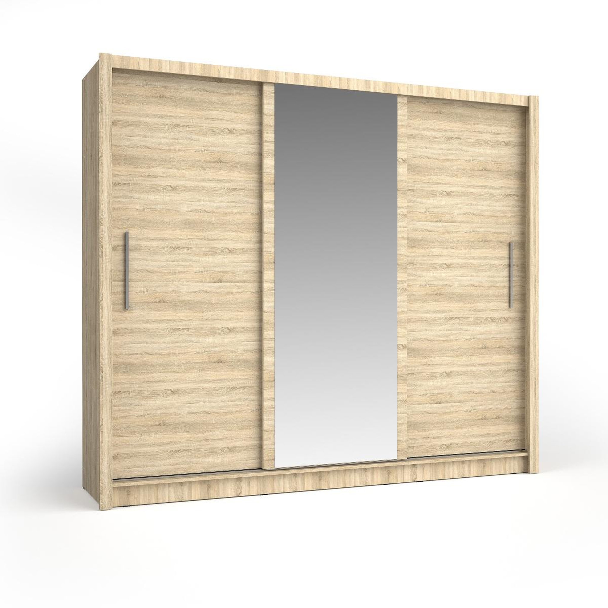 JLC KREATION Armoire moderne 3 portes coulissantes en bois 245cm ulric
