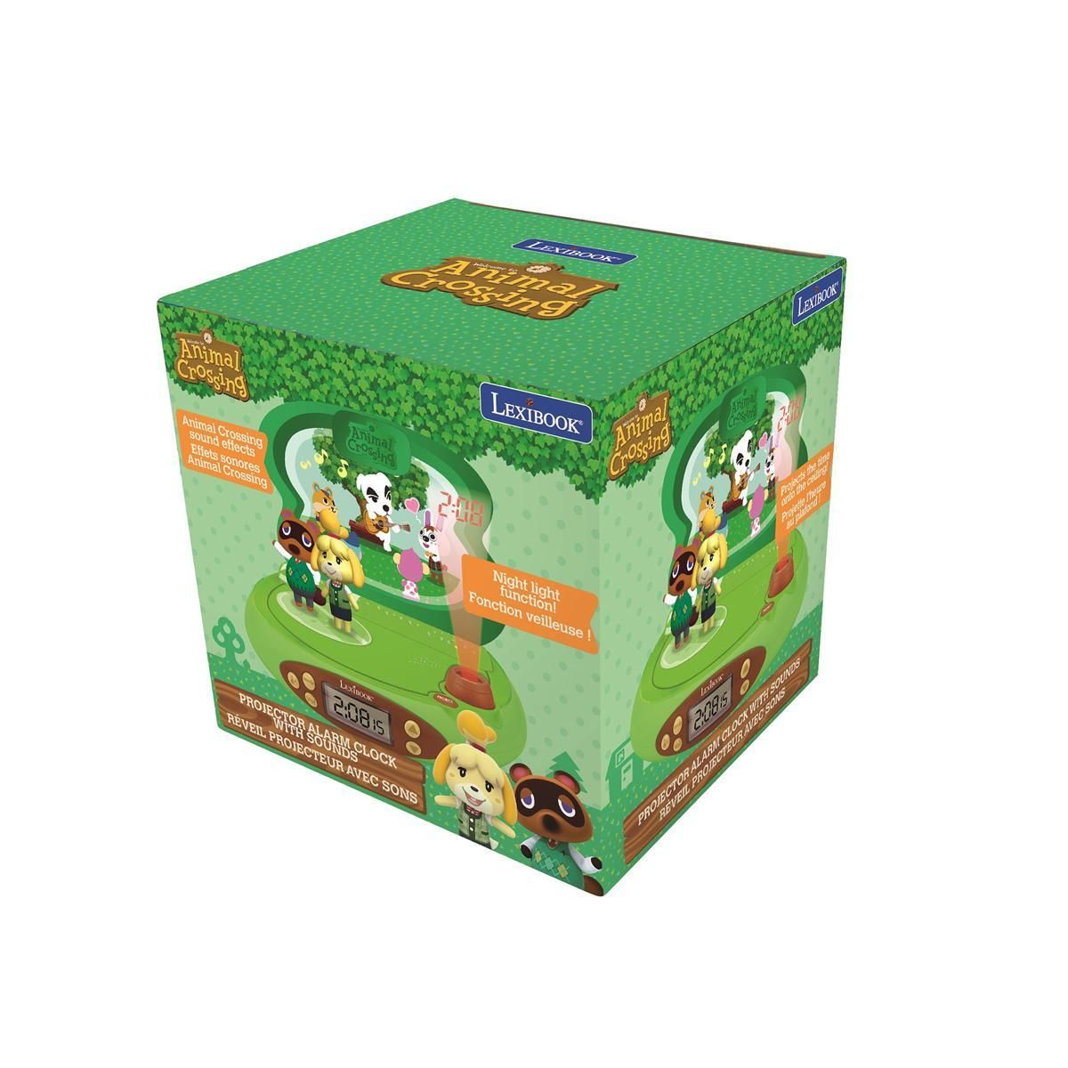 Lexibook Réveil Projecteur Animal Crossing en 3D