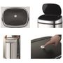 Voir la diapositive 3 : KITCHEN MOVE Poubelle One Touch Carrée 50L Chrome CITY