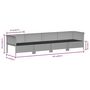 Voir la diapositive 6 : VIDAXL Salon de jardin 4 pcs avec coussins Gris Resine tressee