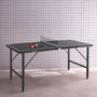 Voir la diapositive 2 : SWEEEK Mini table de ping pong pliable 150x75cm INDOOR, avec 4 raquettes et 6 balles, pour utilisation intérieure