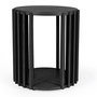 Voir la diapositive 2 : Paris Prix Table d'Appoint Design  Drume  58cm Noir