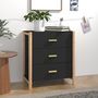 Voir la diapositive 1 : VIDAXL Buffet Noir 62x38x70 cm Bois d'ingenierie