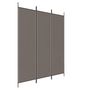 Voir la diapositive 2 : VIDAXL Cloison de separation 3 panneaux Anthracite 150x200 cm Tissu