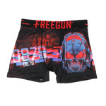 FREEGUN Boxer Noir/Rouge à Imprimés Homme Freegun SKU. Coloris disponibles : Noir