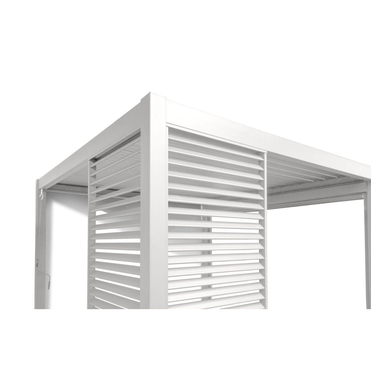 OMBREA Panneau brise-vue 1m blanc Aluminium pour pergola bioclimatique OMBREA®