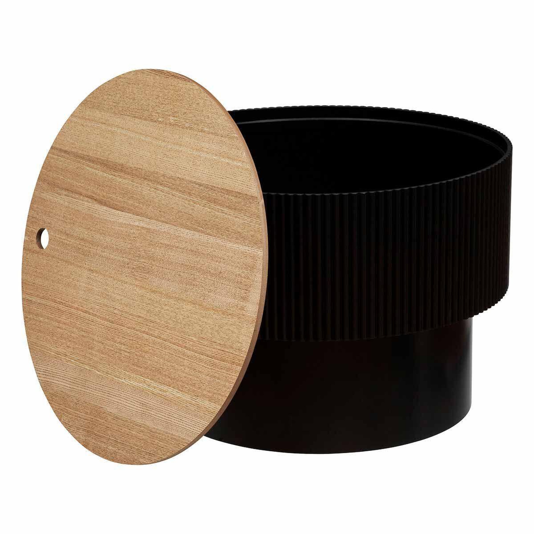 Voir la diapositive 2 : ATMOSPHERA Table basse avec coffre  enola  55cm noir