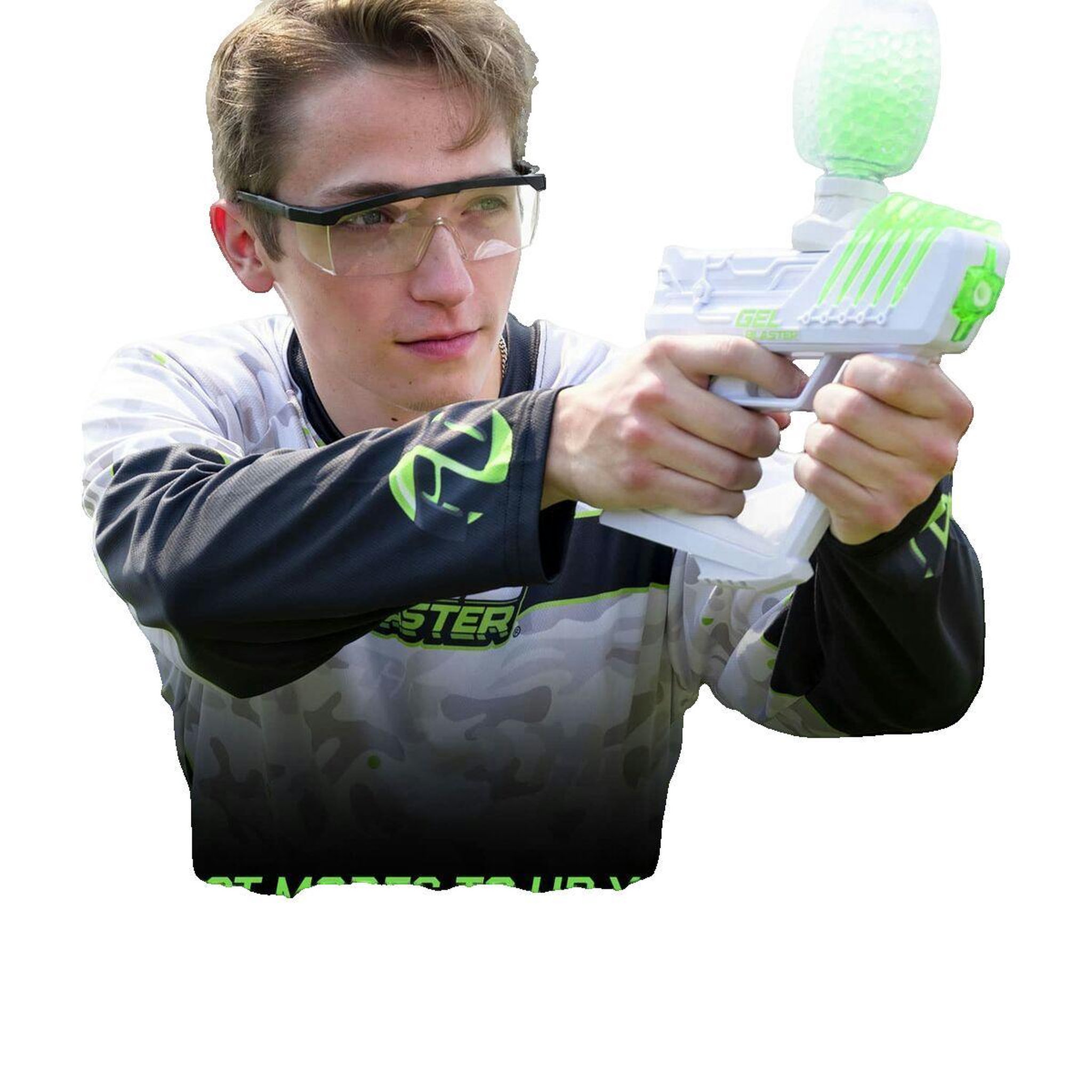 Voir la diapositive 3 : ASTER Pistolet Gel Blaster Aster Vert Électrique