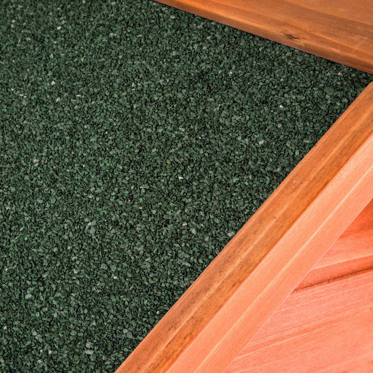 tectake Niche pour chien en bois lasuré marron