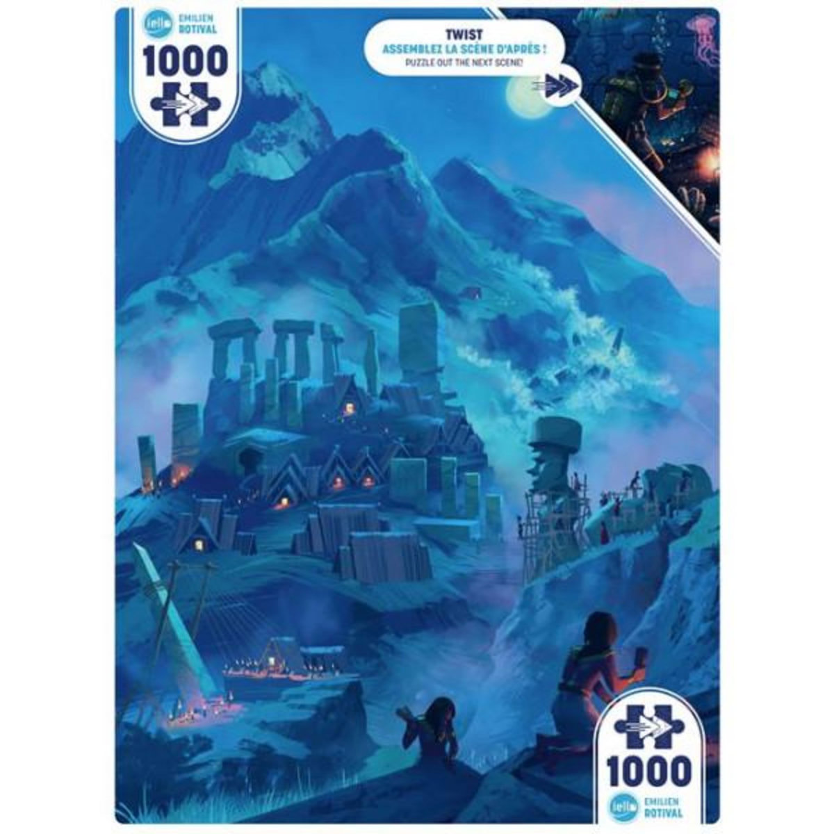 Iello Puzzle 1000 pièces Iello Twist Ancient Megalith