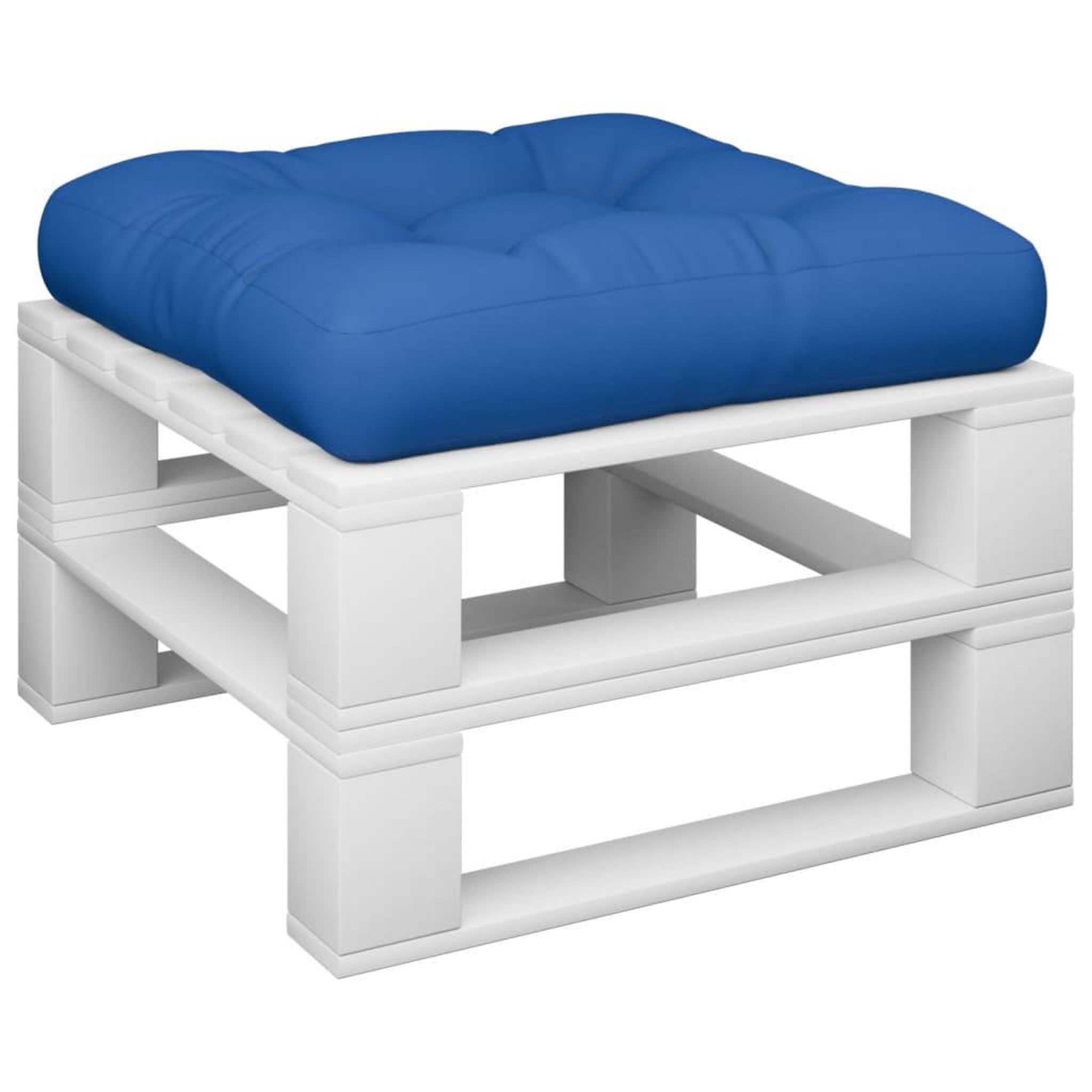 Voir la diapositive 3 : VIDAXL Coussin de palette bleu royal 60x60x12 cm tissu