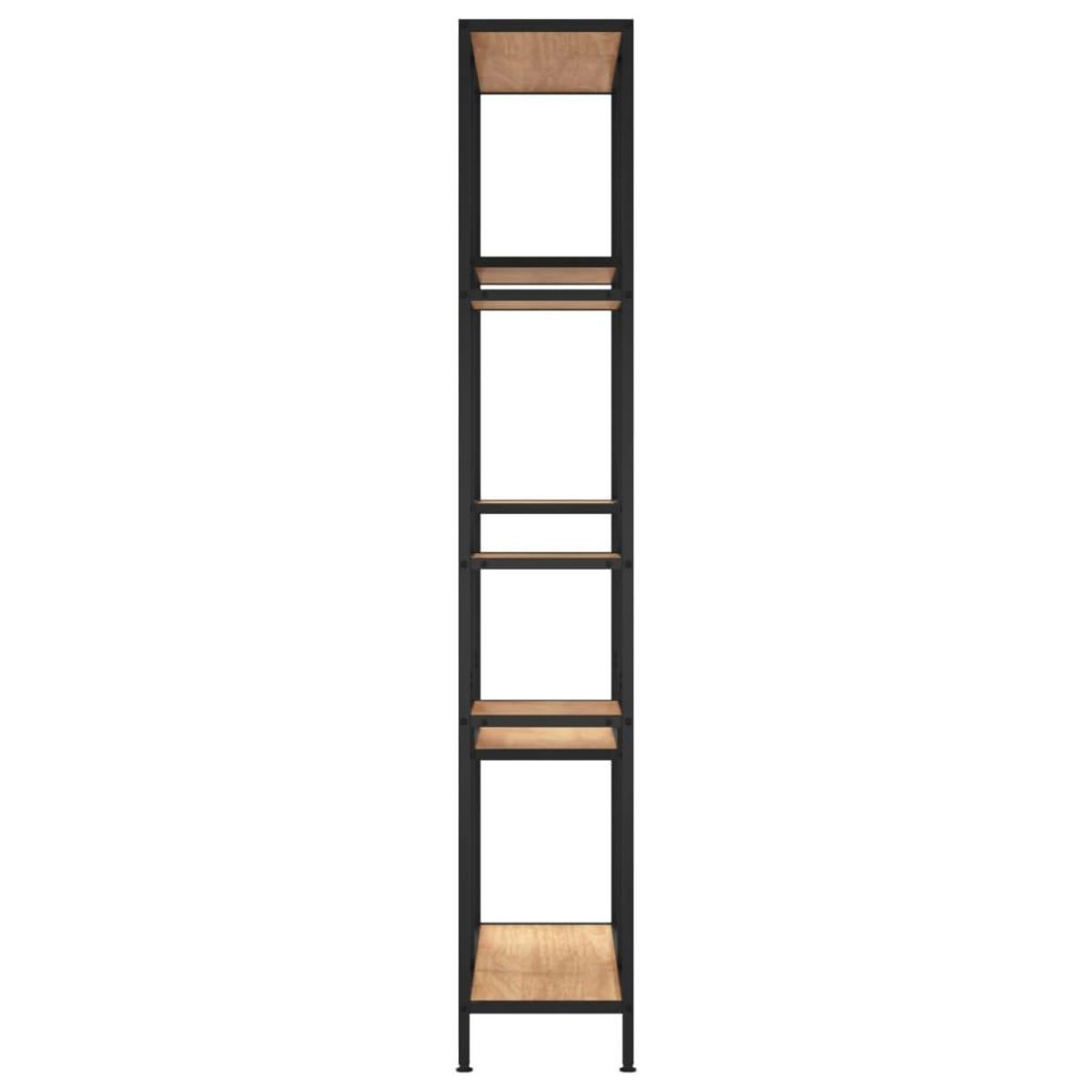 VIDAXL Etagere a livres 80x30x180 cm Acier et bois d'ingenierie