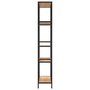 Voir la diapositive 4 : VIDAXL Etagere a livres 80x30x180 cm Acier et bois d'ingenierie