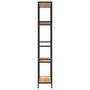 Voir la diapositive 4 : VIDAXL Etagere a livres 80x30x180 cm Acier et bois d'ingenierie