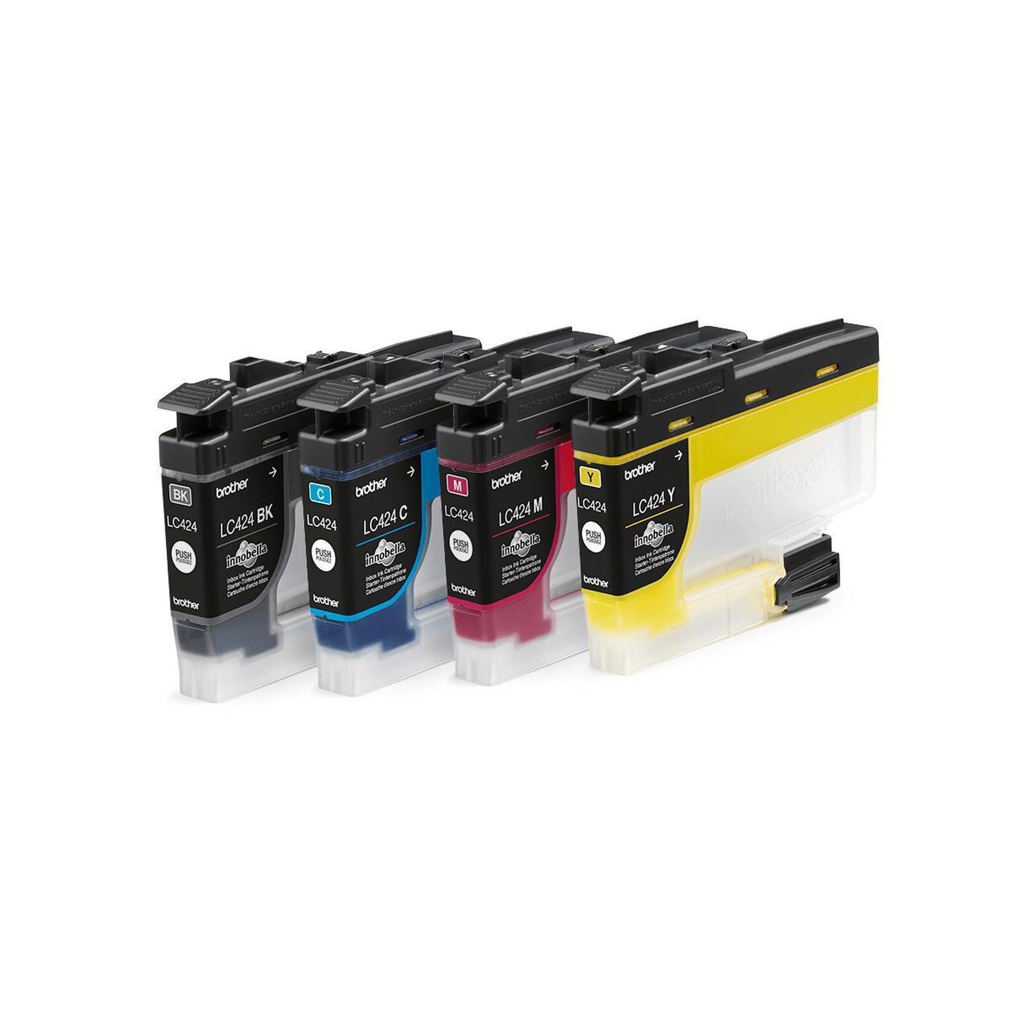 Voir la diapositive 3 : Brother Cartouche d'encre Pack Multipack 4 Originales LC424 (Noir + 3 Couleurs) - LC424VAL