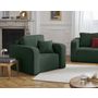 Voir la diapositive 1 : BEST MOBILIER Miro - fauteuil en velours texturé