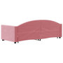 Voir la diapositive 5 : VIDAXL Lit de jour avec gigogne sans matelas rose 80x200 cm