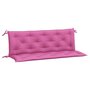 Voir la diapositive 2 : VIDAXL Coussins de banc de jardin lot de 2 rose 150x50x7 cm tissu