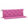 Voir la diapositive 2 : VIDAXL Coussins de banc de jardin lot de 2 rose 150x50x7 cm tissu