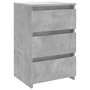Voir la diapositive 3 : VIDAXL Tables de chevet 2 pcs Gris beton 40x35x62,5 cm Agglomere