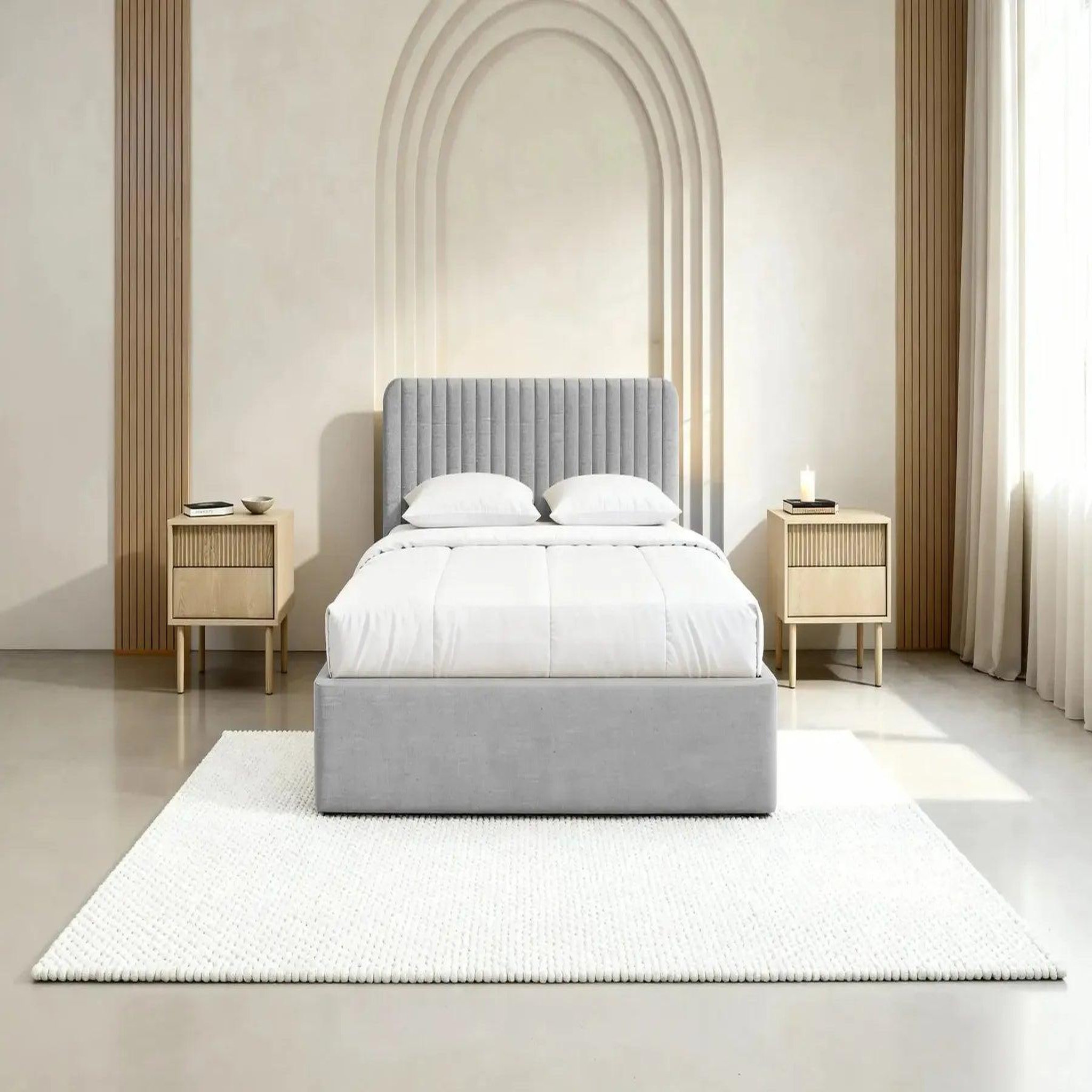 Voir la diapositive 3 : CASANOVA PARIS JEANNE - Lit coffre tissu velours